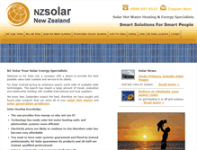 Tablet Screenshot of nzsolar.co.nz